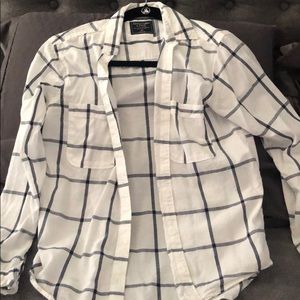 Abercrombie plaid boyfriend button down